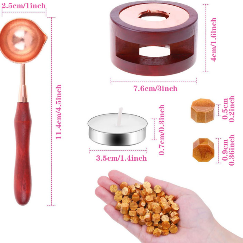 Wax Seal Set Includes 200 Gold - Wax Seal Stamp Set avis et prix