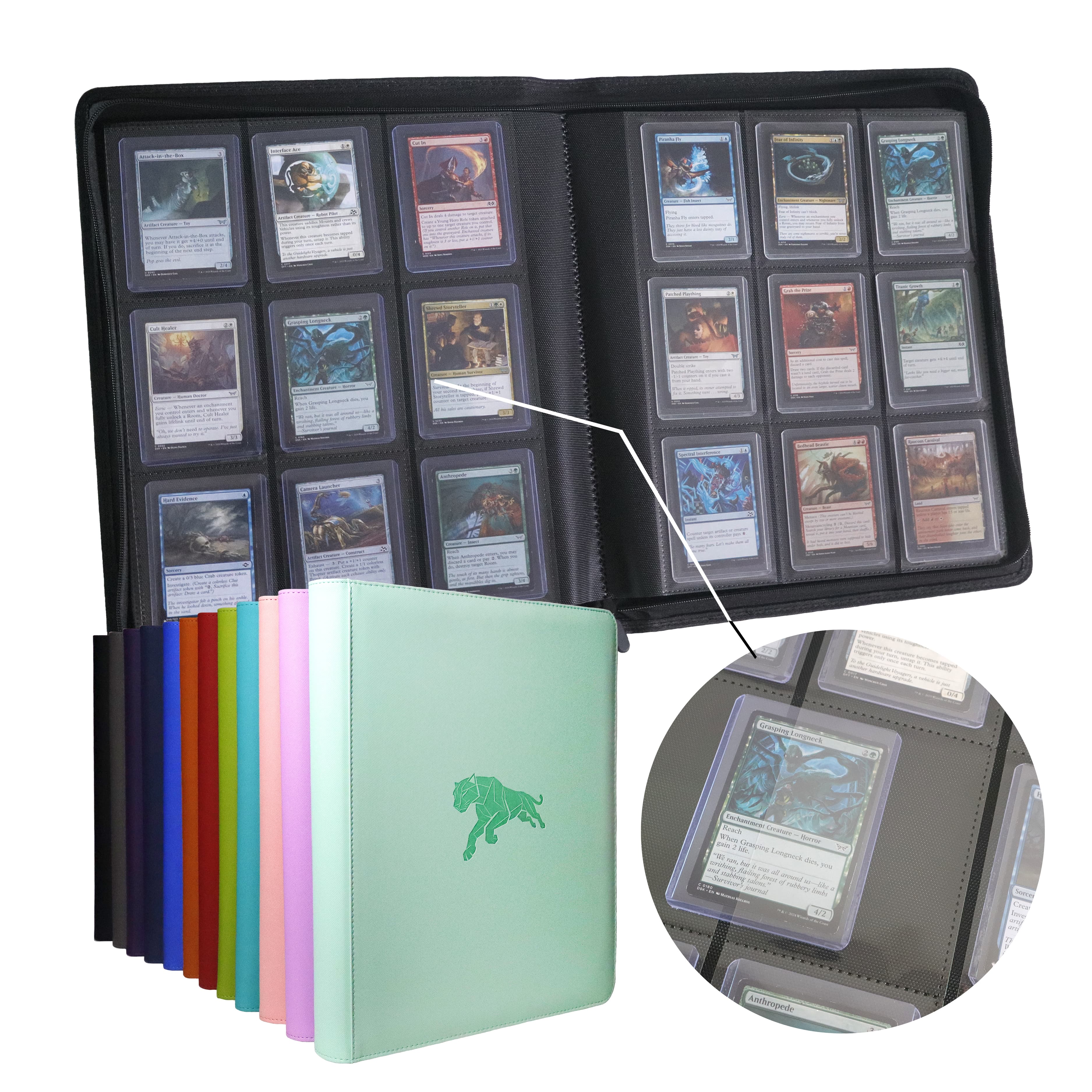 360 Pockets 9-Pocket PU Leathe - Card Index Box avis et prix