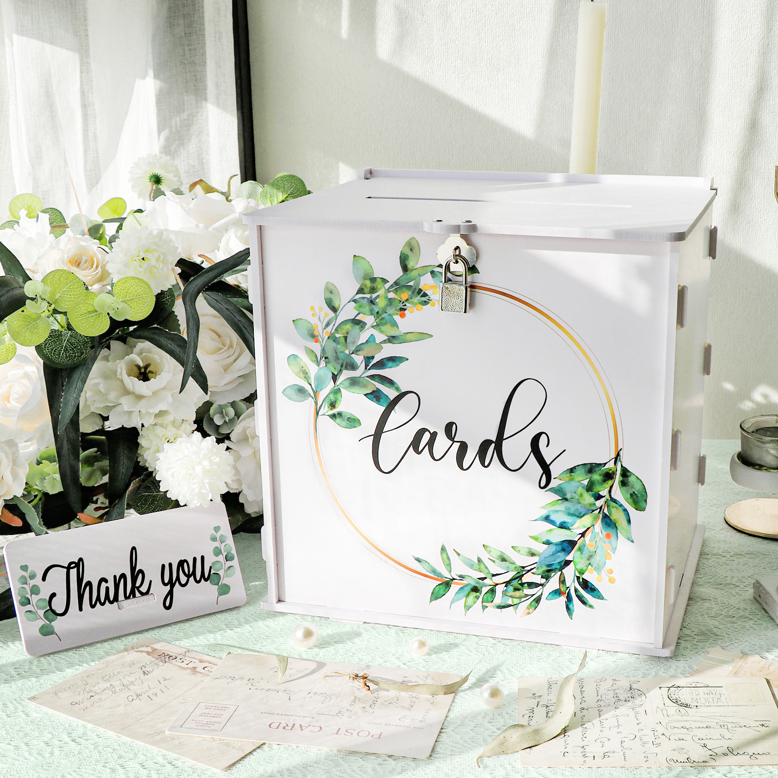 Wedding Card Box with Lock, PV - Card Index Box avis et prix