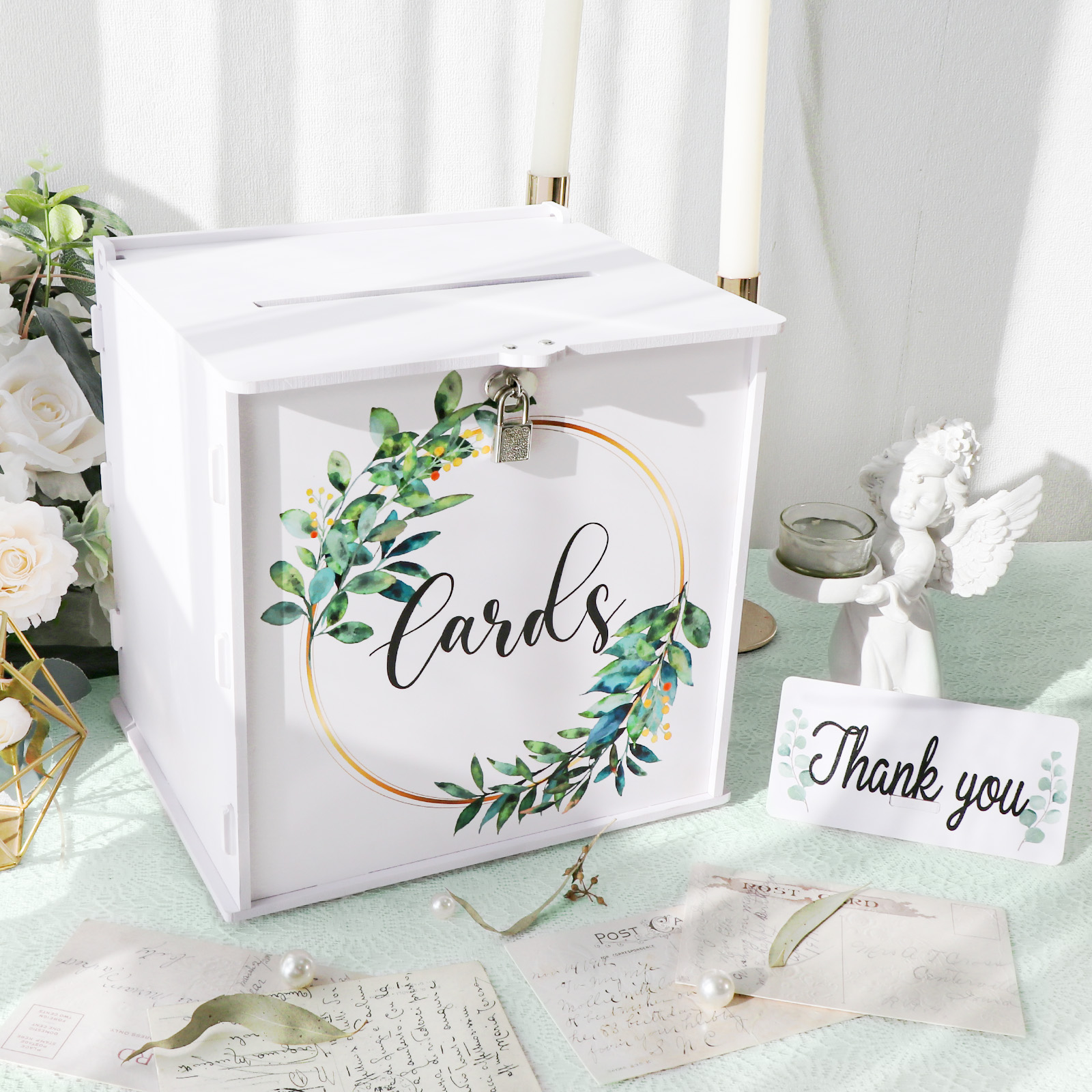 Wedding Card Box with Lock, PV - Card Index Box avis et prix
