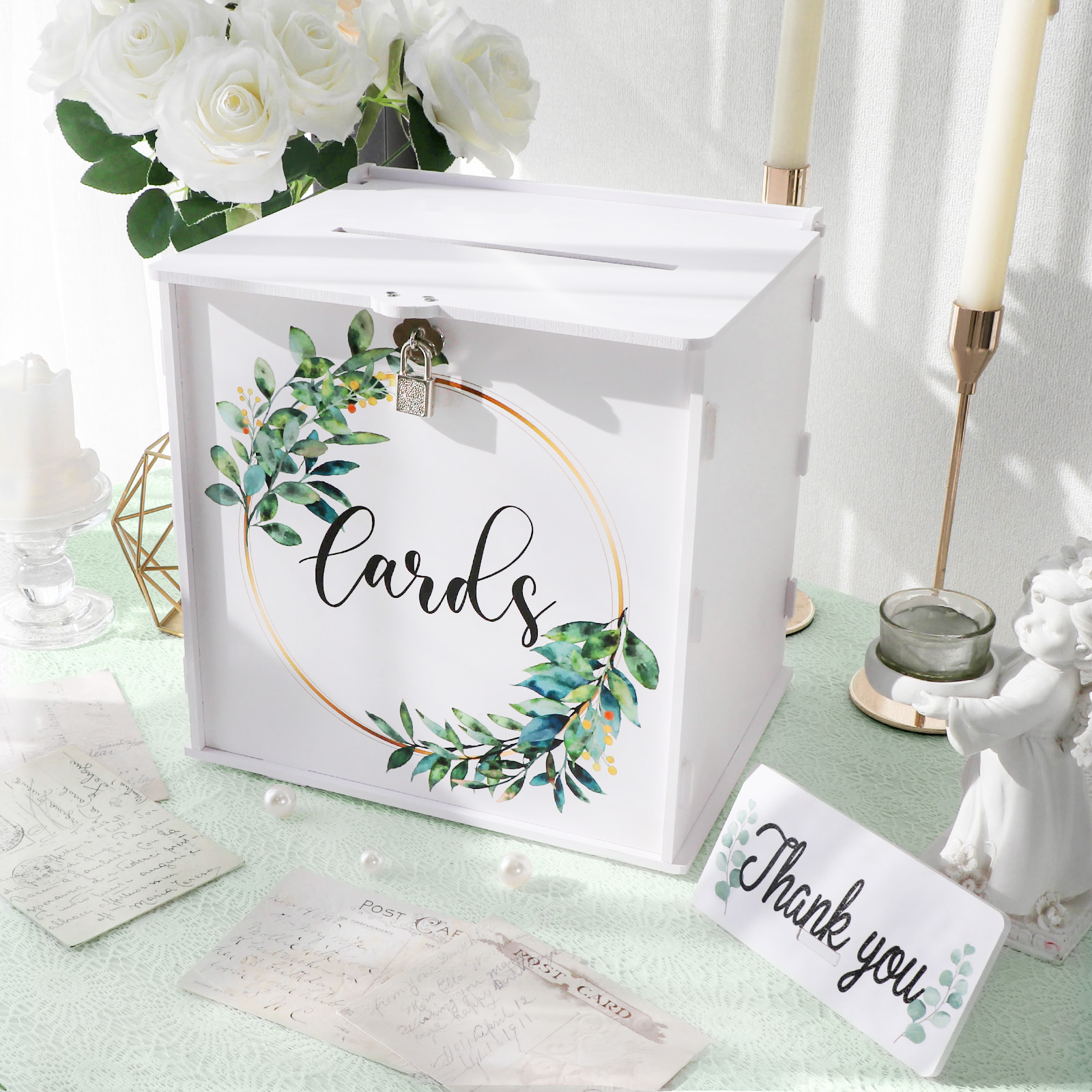 Wedding Card Box with Lock, PV - Card Index Box avis et prix