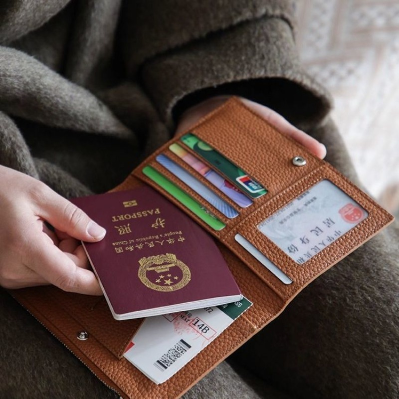 Leather Passport Holder Covers - Index Card Holder avis et prix