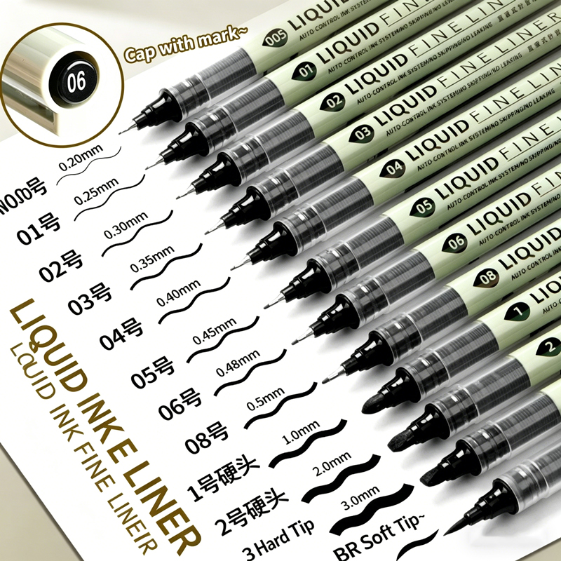 12 Tibs Black Pen Fine Line Sk - Correction Pen Fine avis et prix