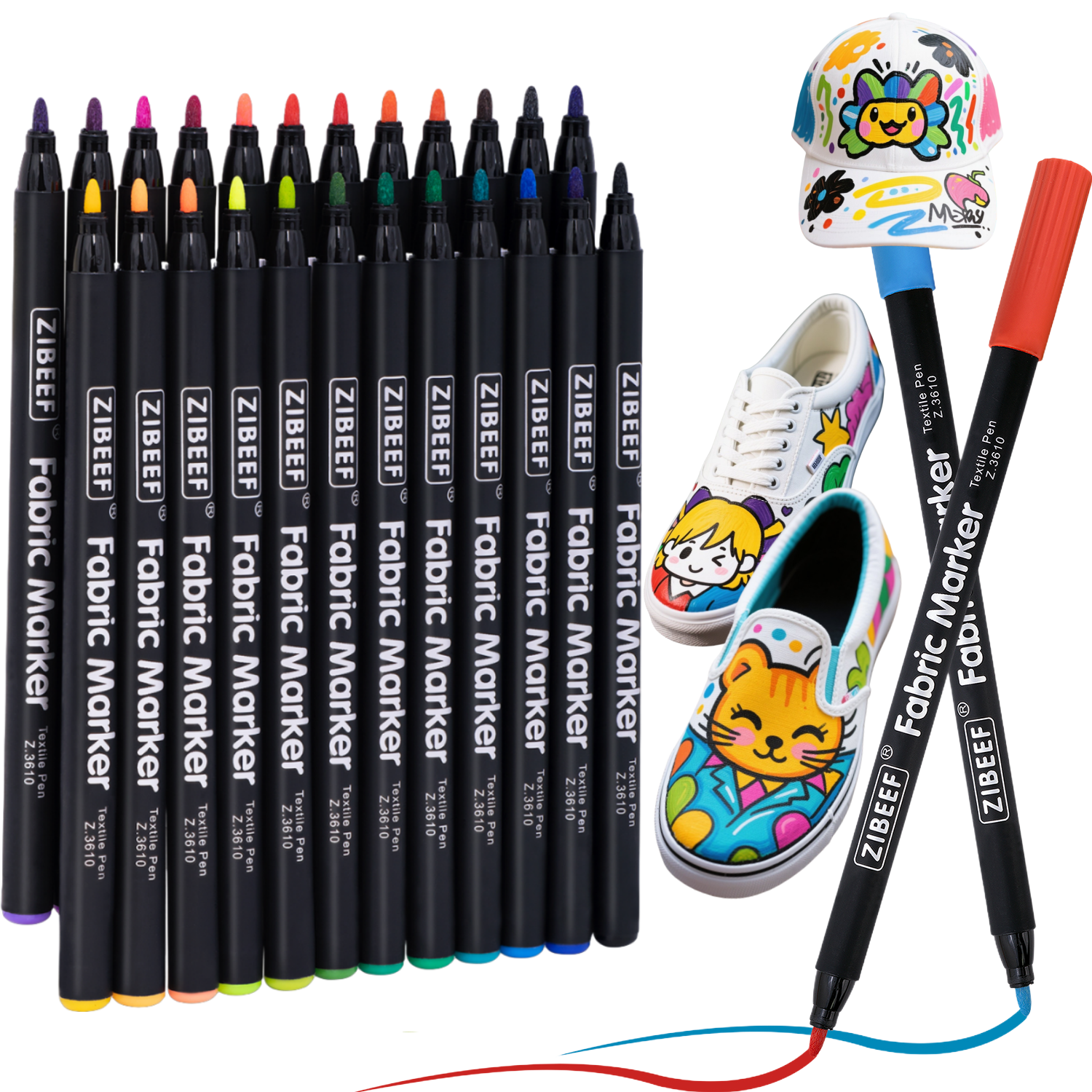 12/24 Color Fabric Markers-Fin - Correction Pen Fine avis et prix