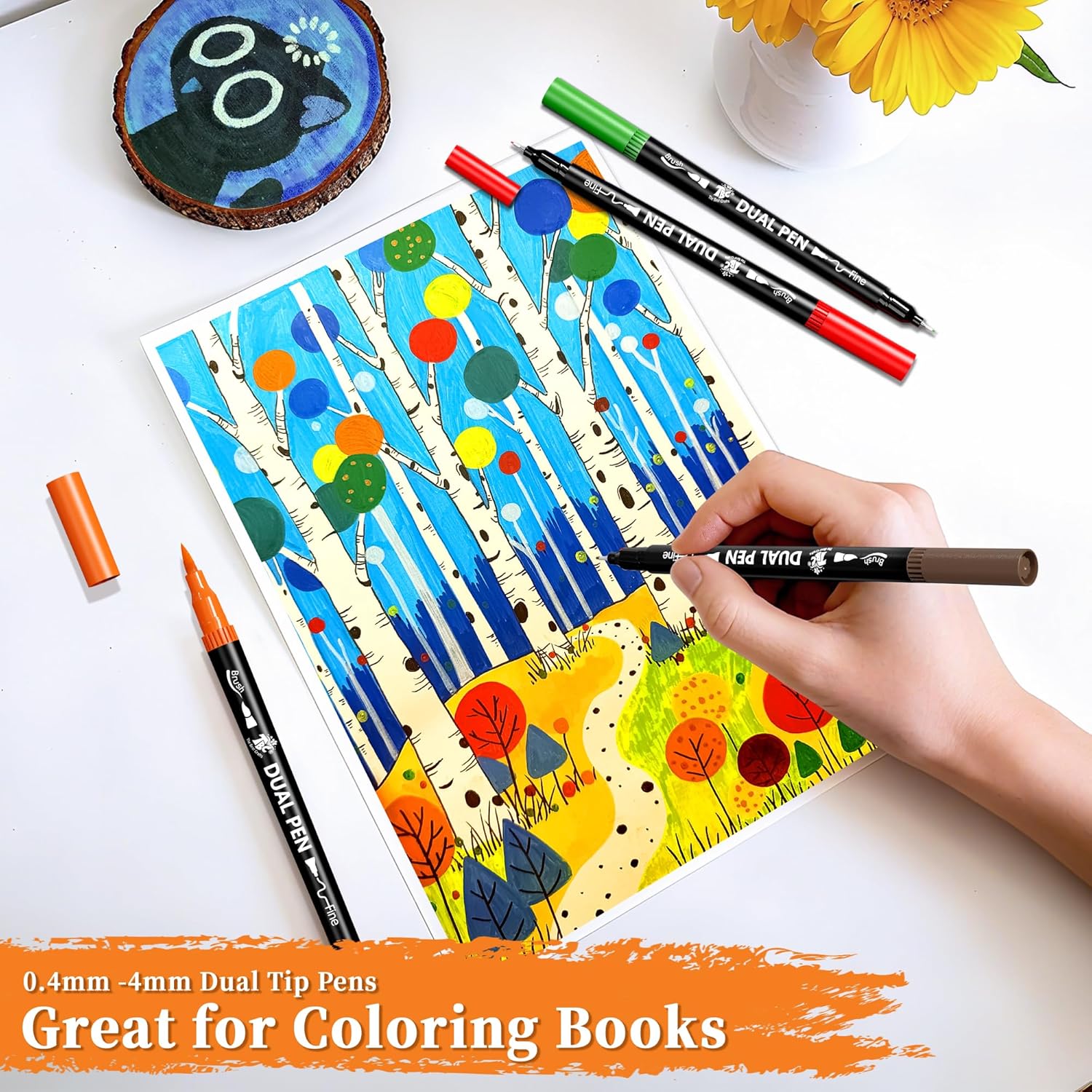 72 Color Dual Tip Brush Pens,  - Correction Pen Fine avis et prix