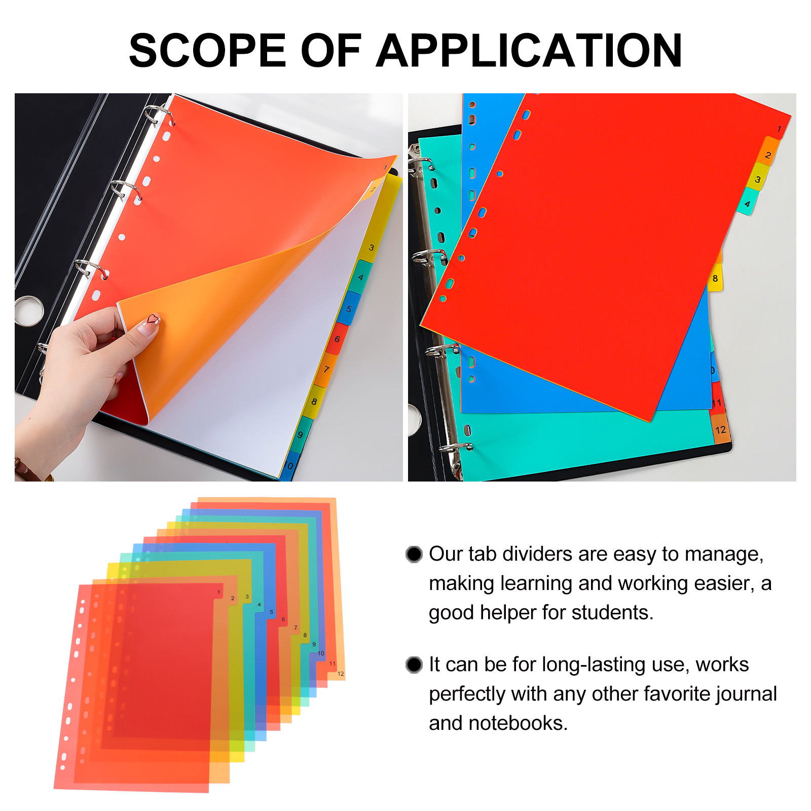 A4 Separated Loose Leaf Page D - Tab Divider A4 avis et prix