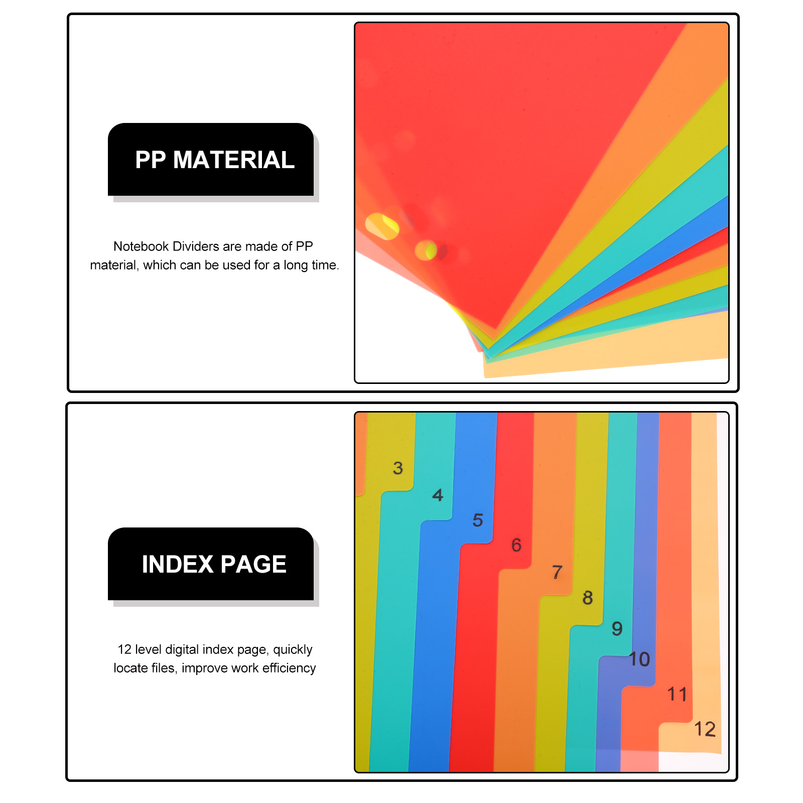 A4 Separated Loose Leaf Page D - Tab Divider A4 avis et prix