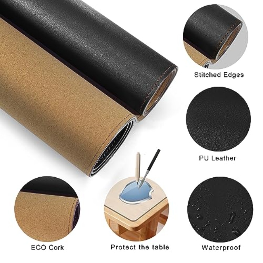 63x31.5 Leather Desk Mat XXL L - Leather Desk Pad avis et prix