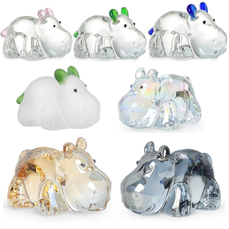 1PC Crystal Hippo Figurine Col - Paper Weight Crystal avis et prix