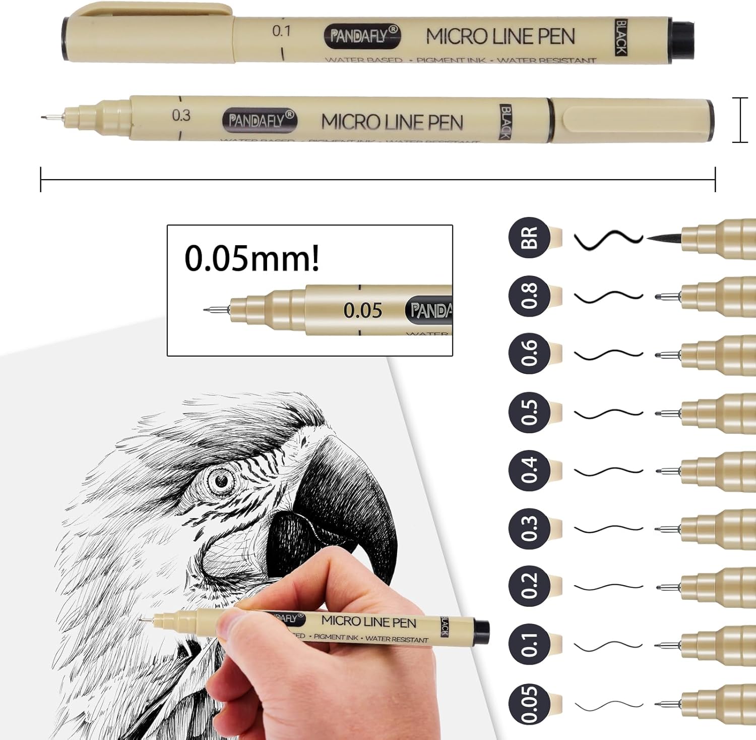 Black Micro-Pen Fineliner Ink  - Archive Box Set avis et prix