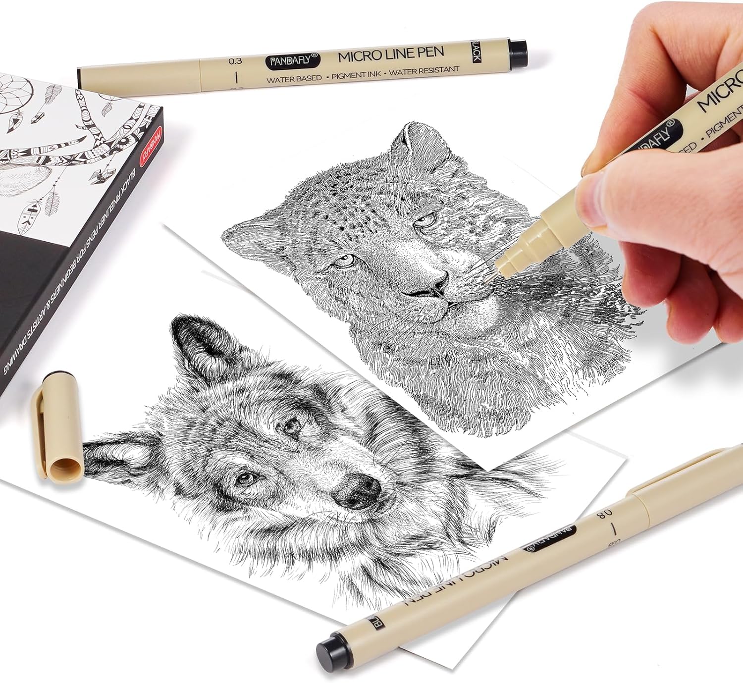 Black Micro-Pen Fineliner Ink  - Archive Box Set avis et prix