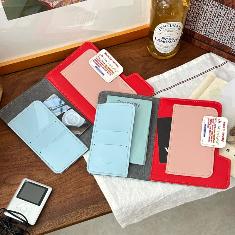 Ins Color Block Passport Holde - Index Card Holder avis et prix