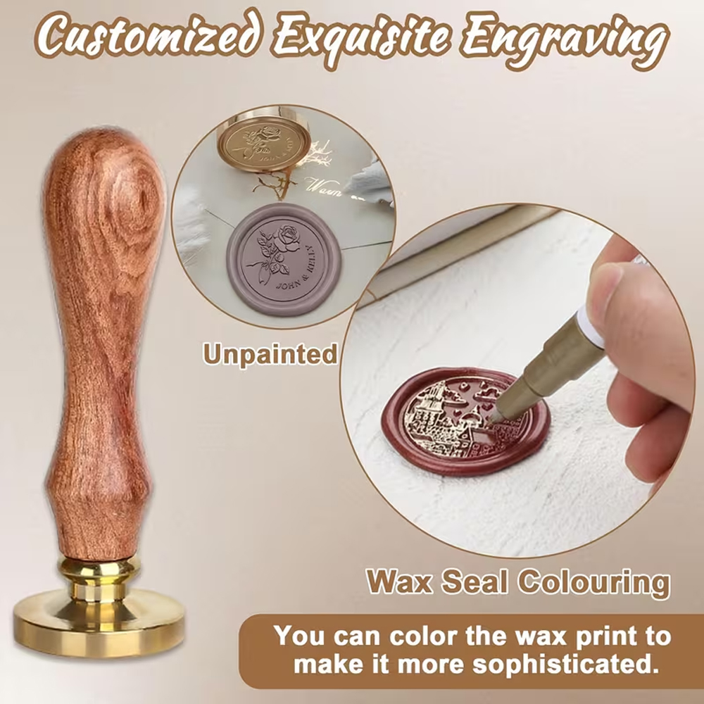 Custom Your Logo 25/30/40/50mm - Wax Seal Stamp Set avis et prix
