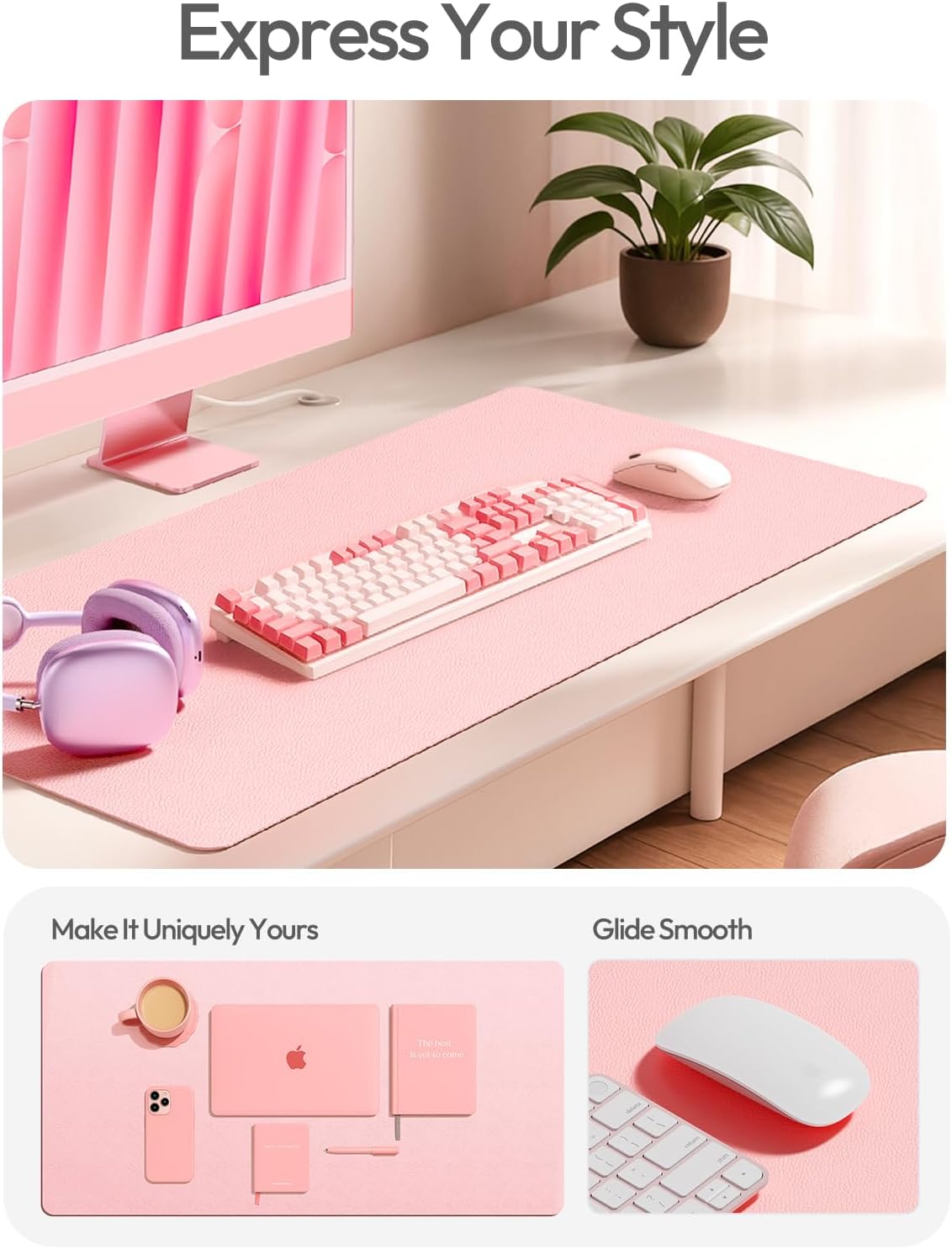 PU Leather Desk Protector with - Leather Desk Pad avis et prix