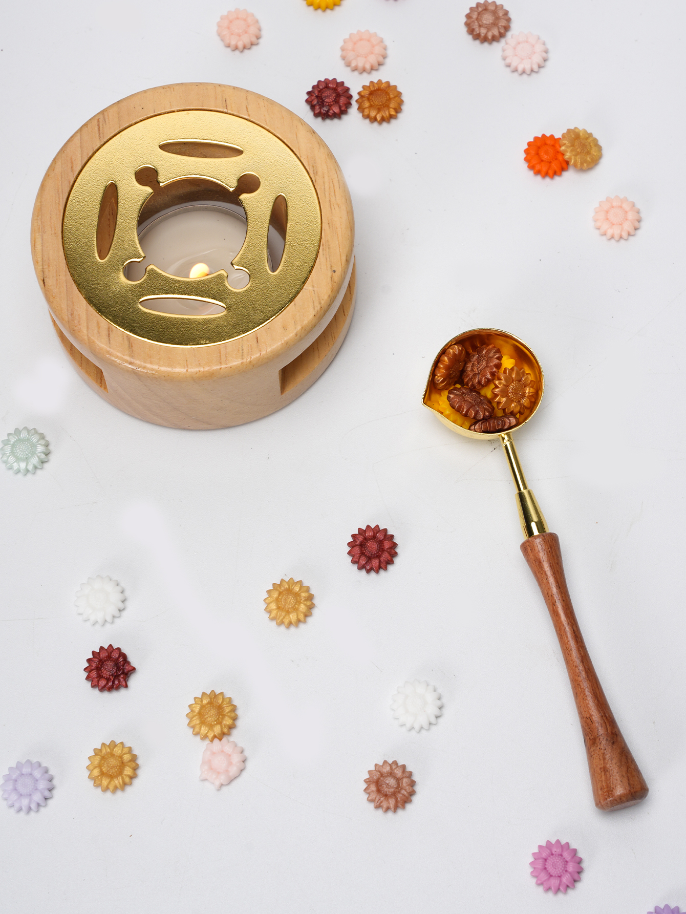 1set Wax Seal Set Wood Wax Mel - Wax Seal Stamp Set avis et prix