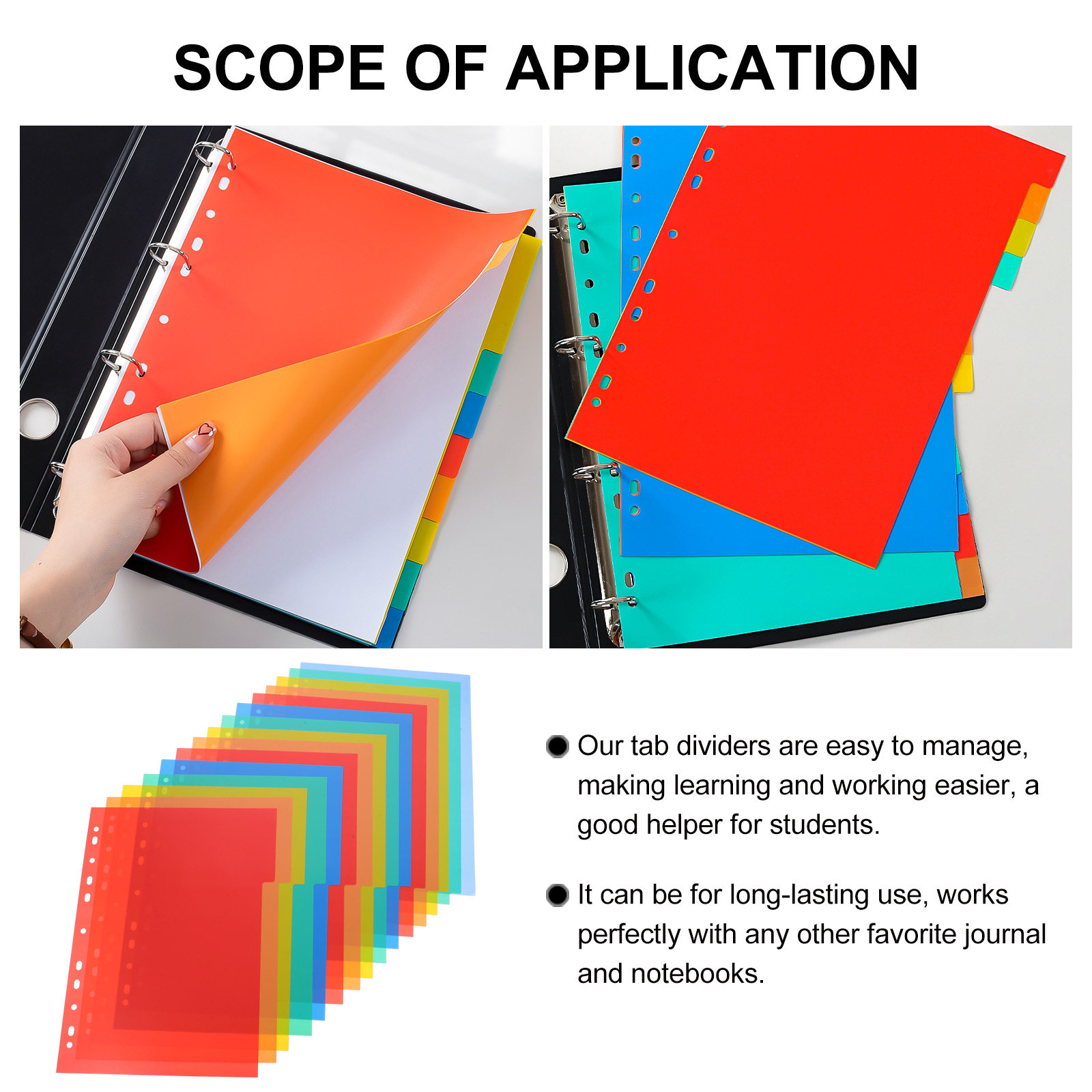 1Set Index Binder Dividers A4  - Tab Divider A4 avis et prix