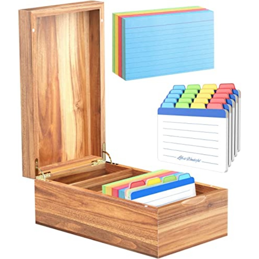 3x5 Index Card Organizer Box w - Card Index Box avis et prix