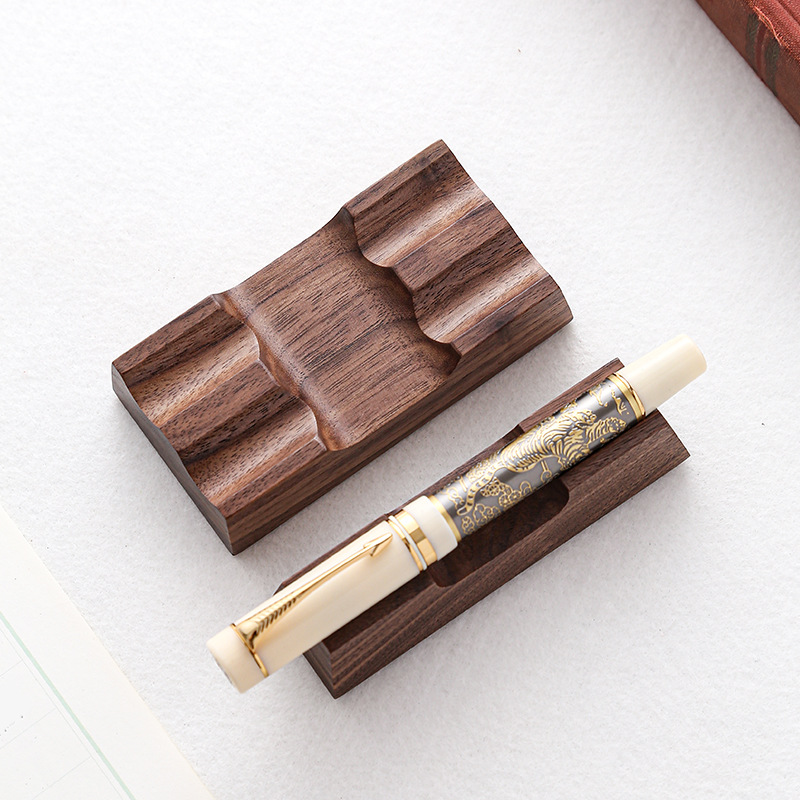 Walnut Wood Pen Holder Stand f - Pen Rest Single avis et prix