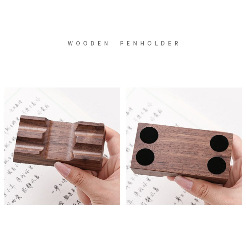 Walnut Wood Pen Holder Stand f - Pen Rest Single avis et prix