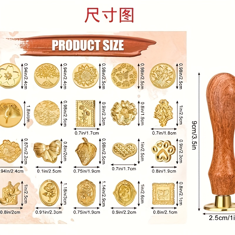21pc wax stamp set with variou - Wax Seal Stamp Set avis et prix