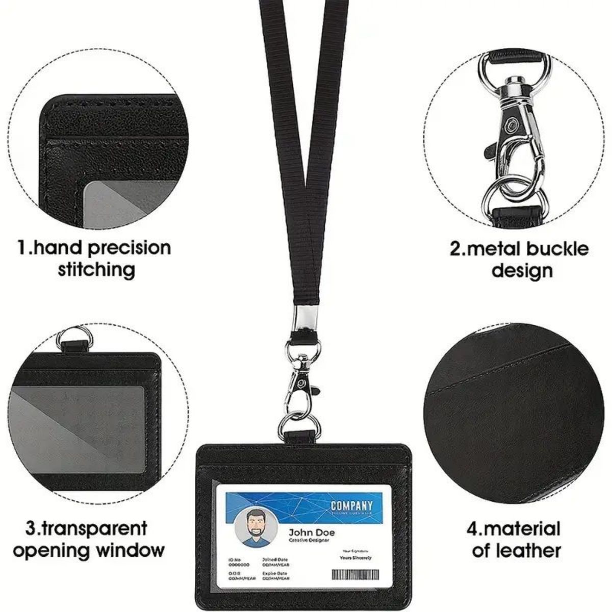 1 pc Horizontal ID badge holde - Index Card Holder avis et prix