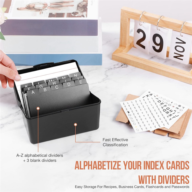 3Inchx5inch Index Card Holder  - Card Index Box avis et prix