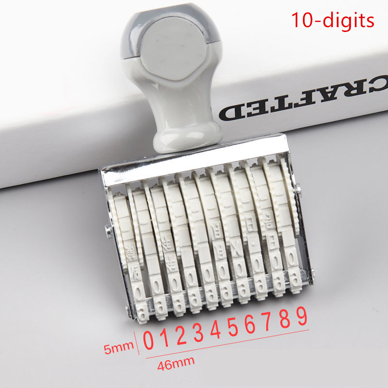 Portable 8/10 Digits Number St - Rubber Date Stamp avis et prix