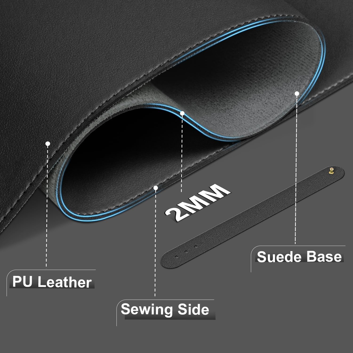 Large Leather Desk Pad Protect - Leather Desk Pad avis et prix