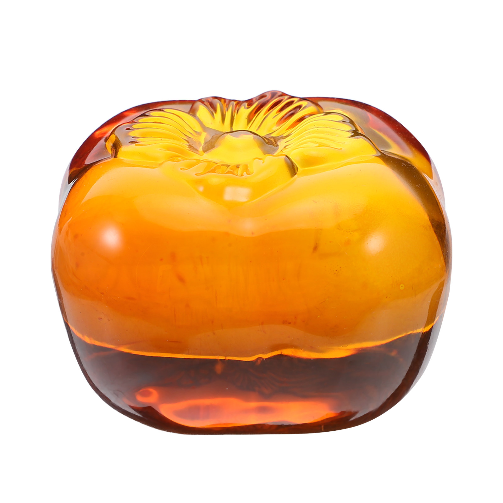 Crystal Persimmon Desk Paperwe - Book Weight Glass avis et prix
