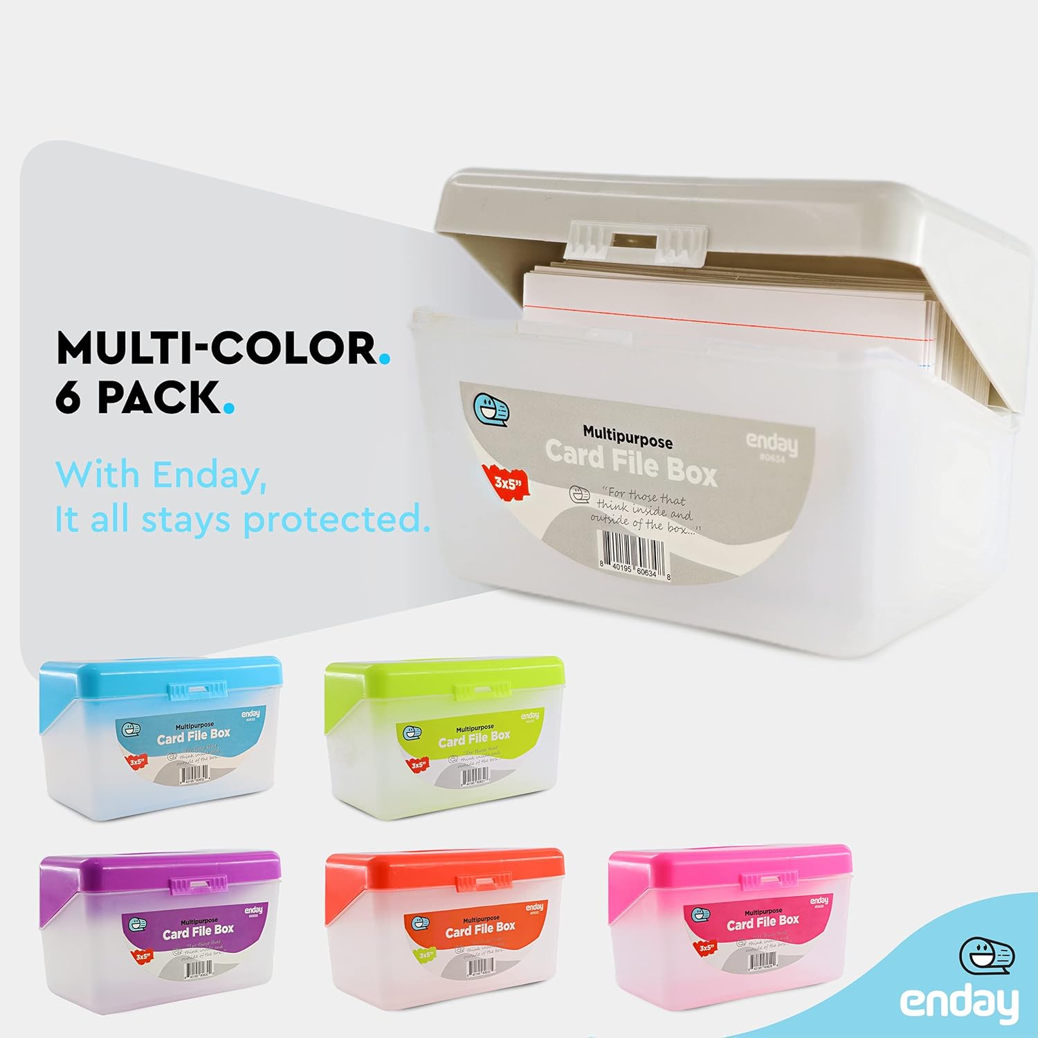 Index Card Box Grey 3x5 Card H - Card Index Box avis et prix