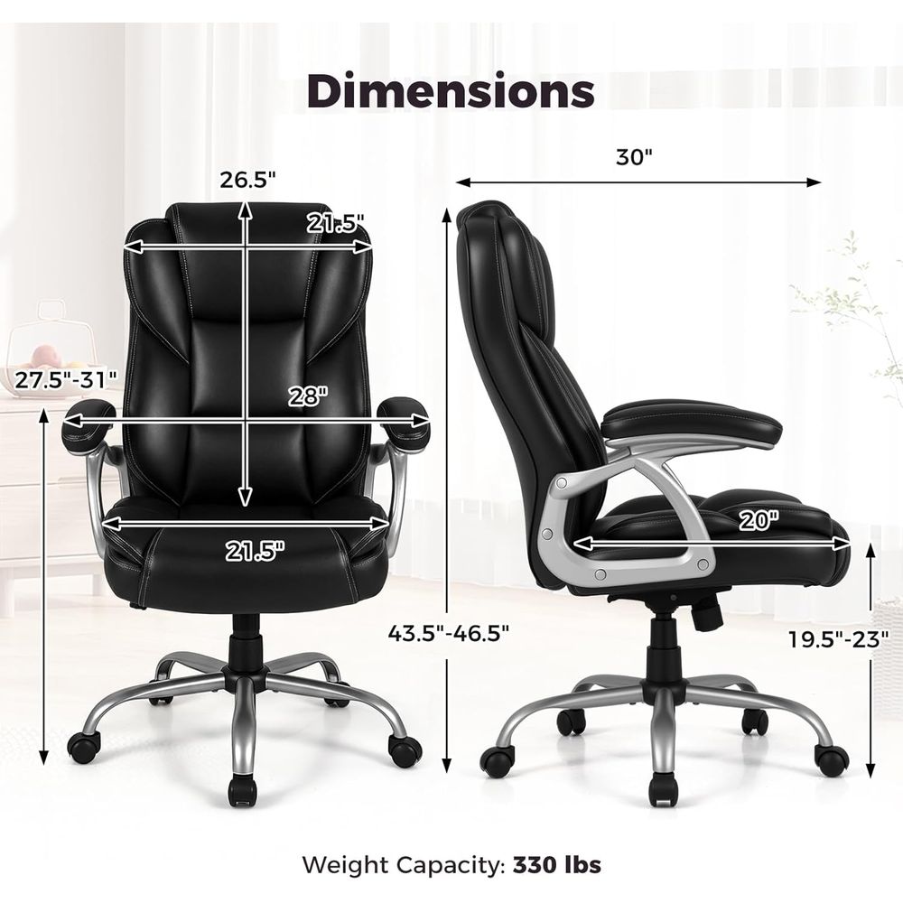 High Back Leather Ergonomic Sw - Leather Desk Pad avis et prix
