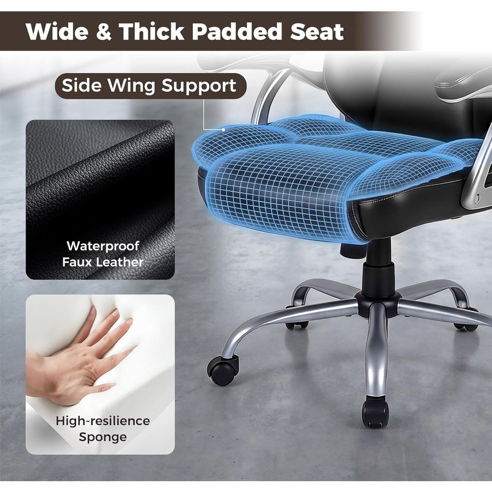 High Back Leather Ergonomic Sw - Leather Desk Pad avis et prix