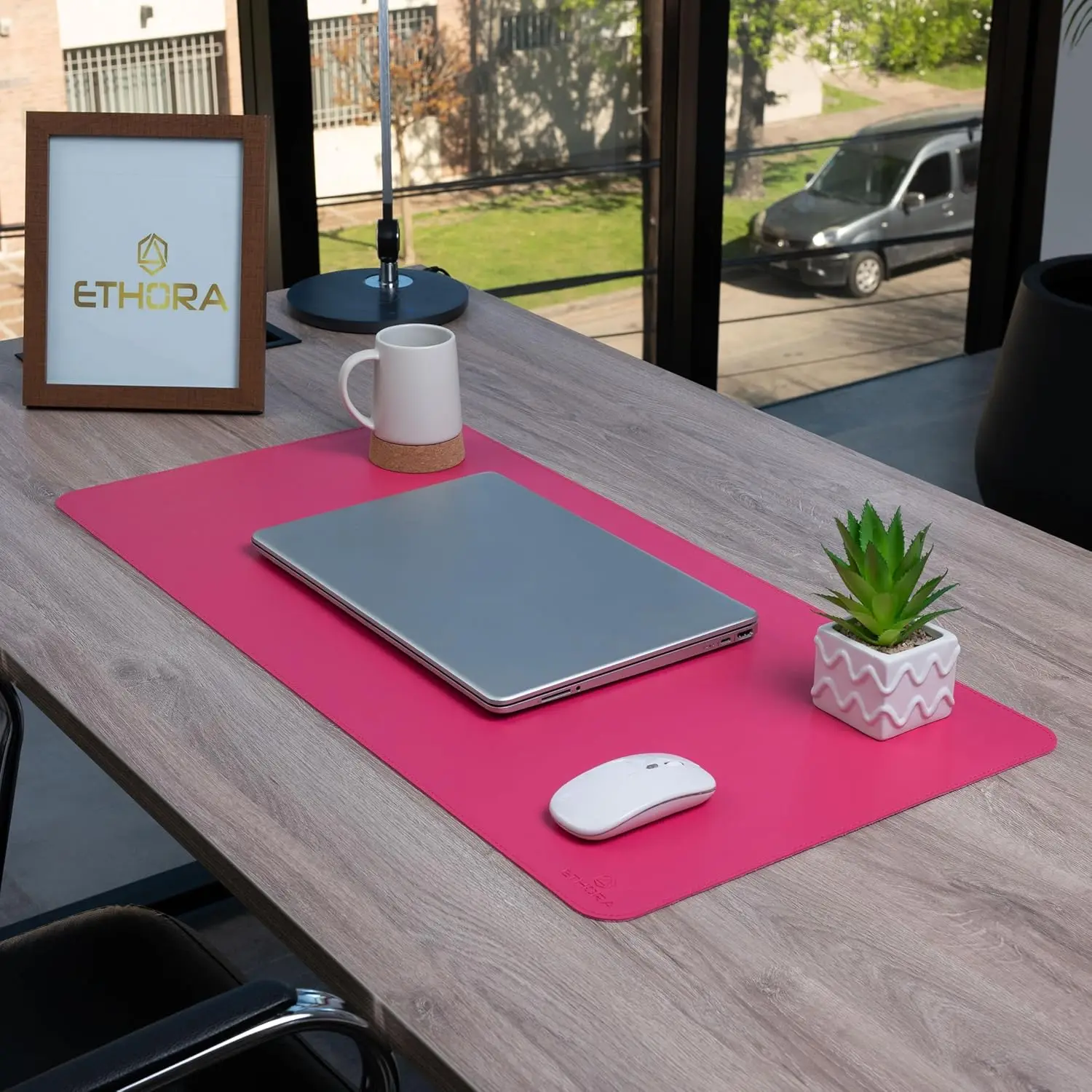 Desk Mat with Non-Slip Suede B - Leather Desk Pad avis et prix