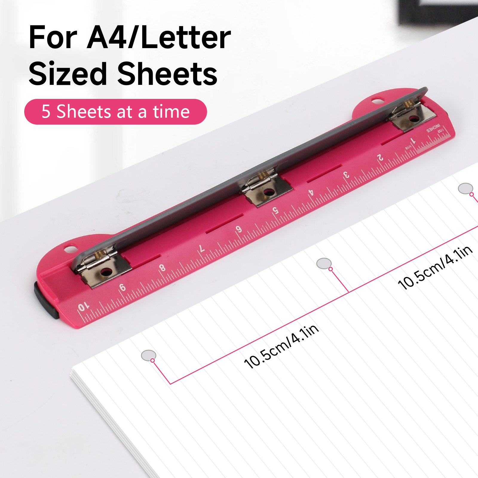 EAGLE 3-Hole Punch for A4/Lett - Binder A4 Lever avis et prix