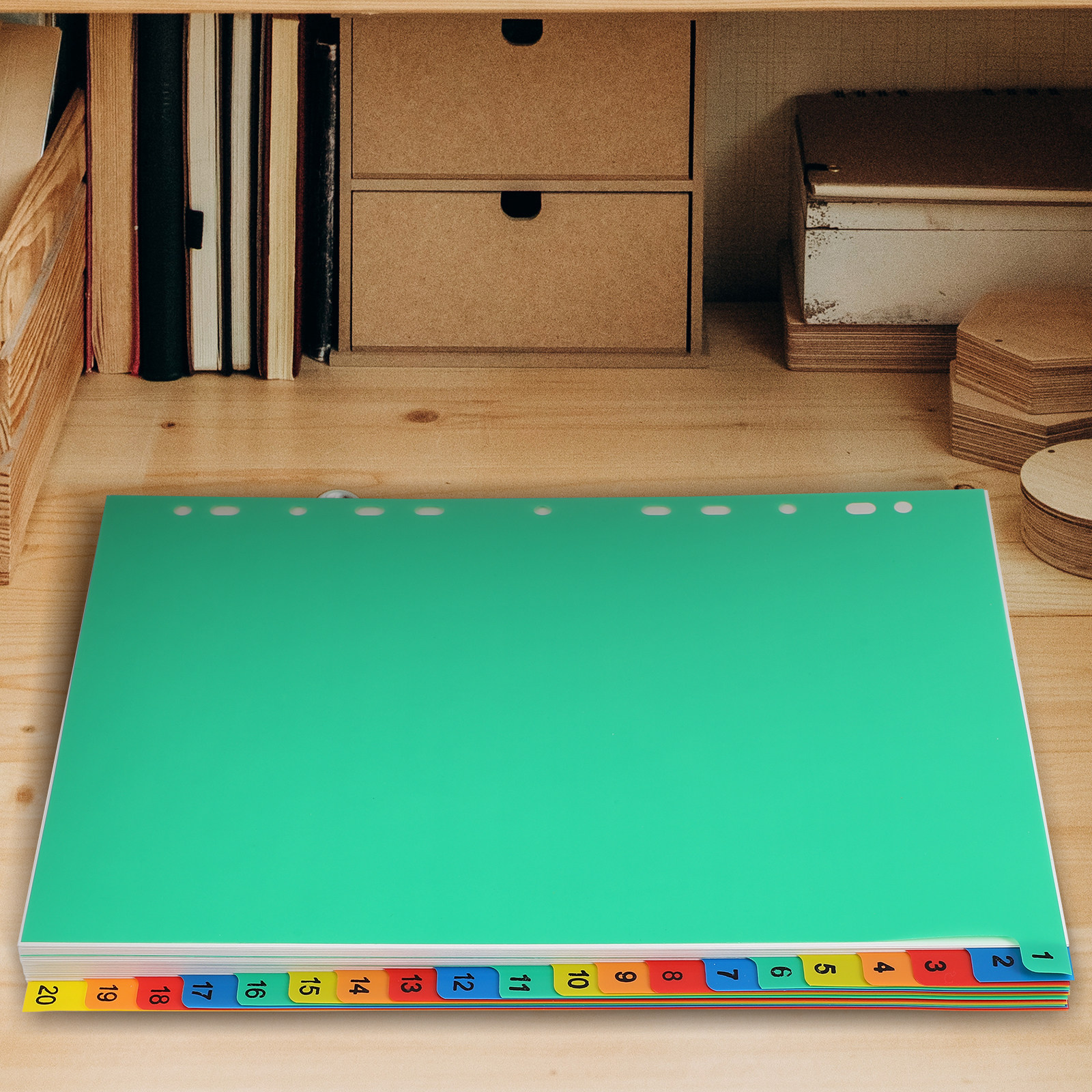 20 Pages A4 Colorful Plastic T - Tab Divider A4 avis et prix