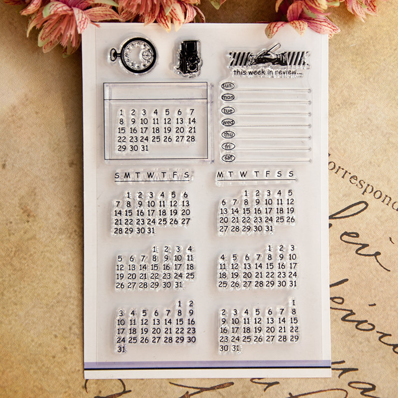 Date Week Month Number Symbol  - Rubber Date Stamp avis et prix