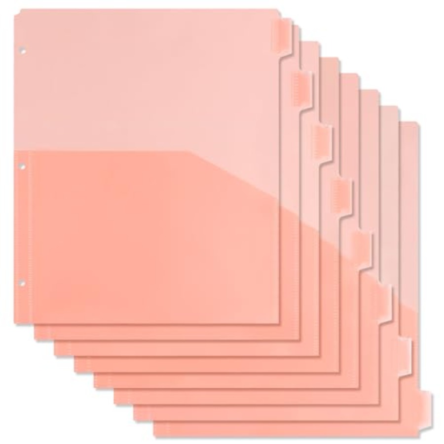 Binder Dividers with Pockets 8 - Tab Divider A4 avis et prix