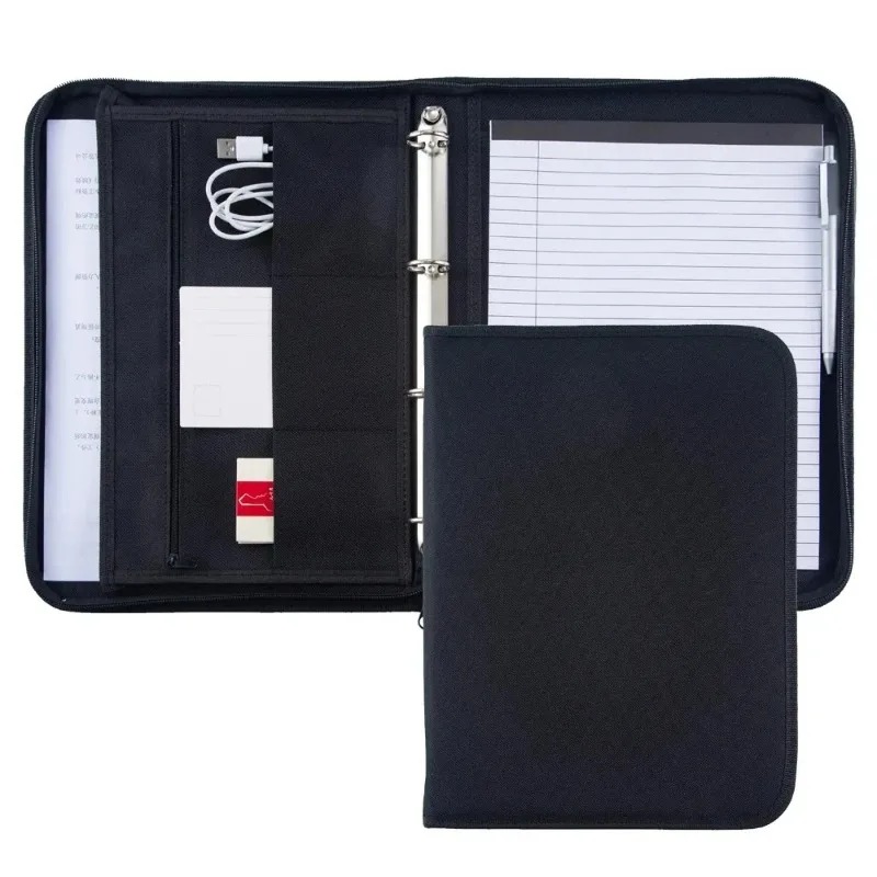 Large Black Business Portfolio - Binder A4 Lever avis et prix