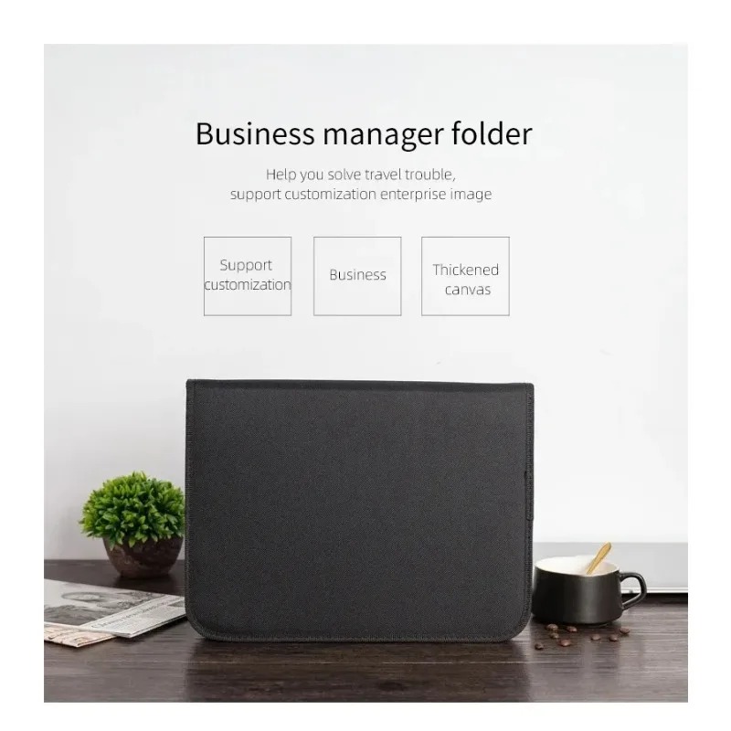 Large Black Business Portfolio - Binder A4 Lever avis et prix