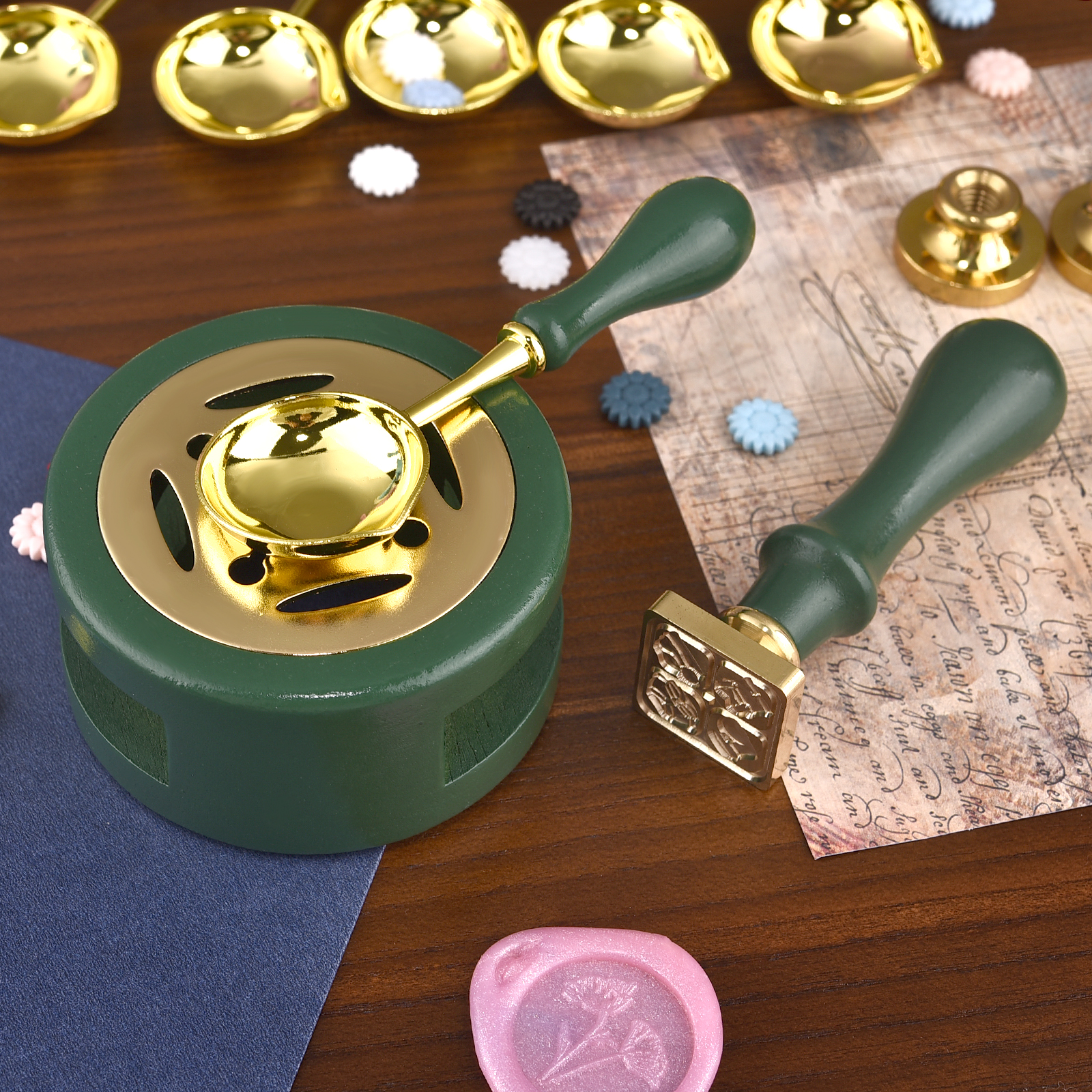 2/3Pcs Set Retro Sealing Wax F - Wax Seal Stamp Set avis et prix