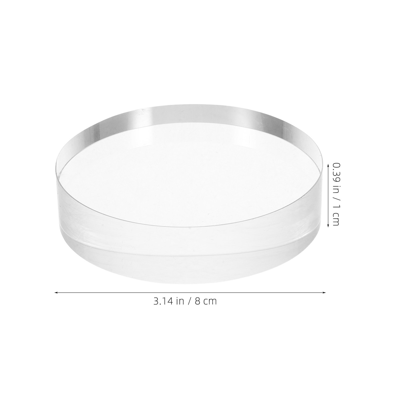 3.15 Inch Round Clear Crystal  - Book Weight Glass avis et prix