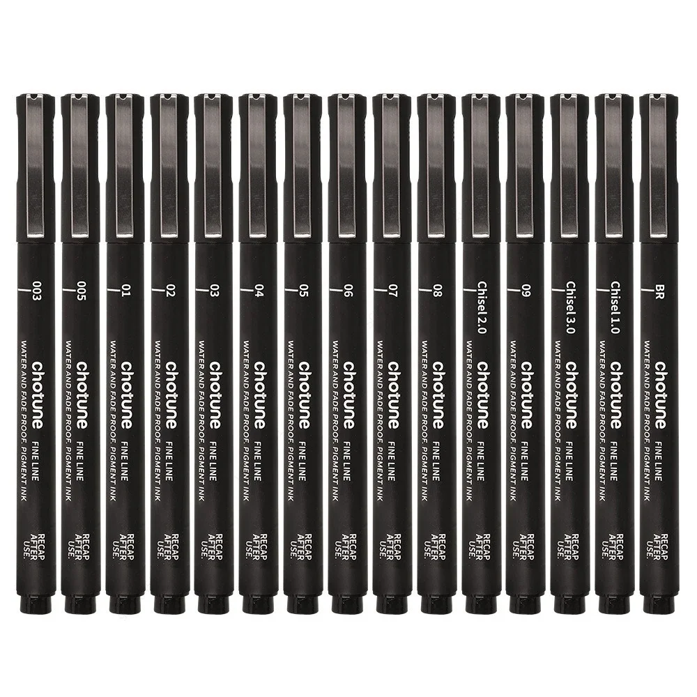 Black Micro Pens,15 Sizes,Wate - Correction Pen Fine avis et prix