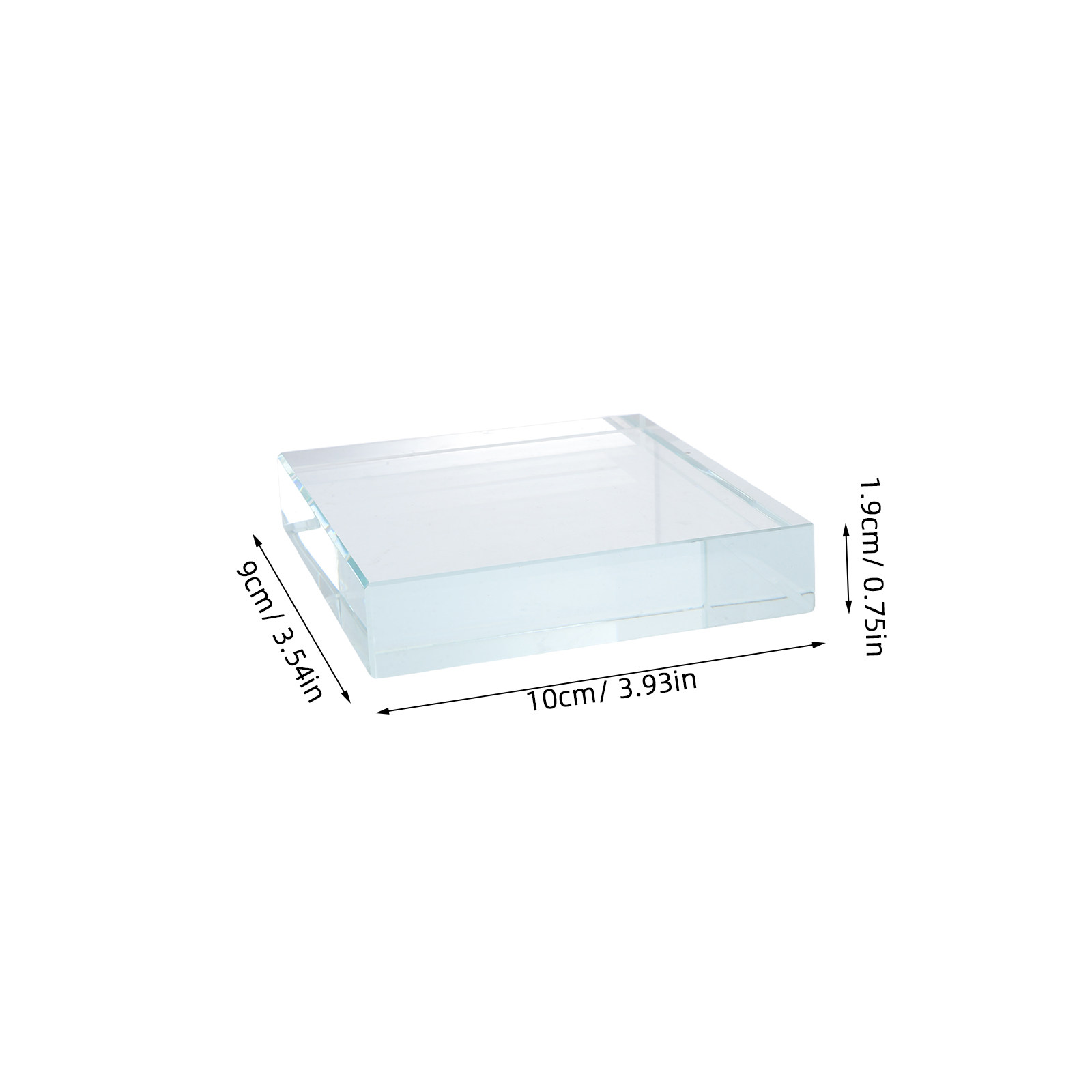 Clear Glass Rectangle Paperwei - Paper Weight Crystal avis et prix