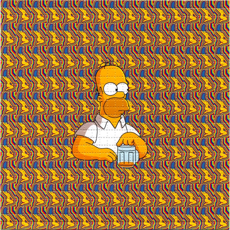 Naked Marge Psychedelic LSD/Ac - Ink Blotter Paper avis et prix