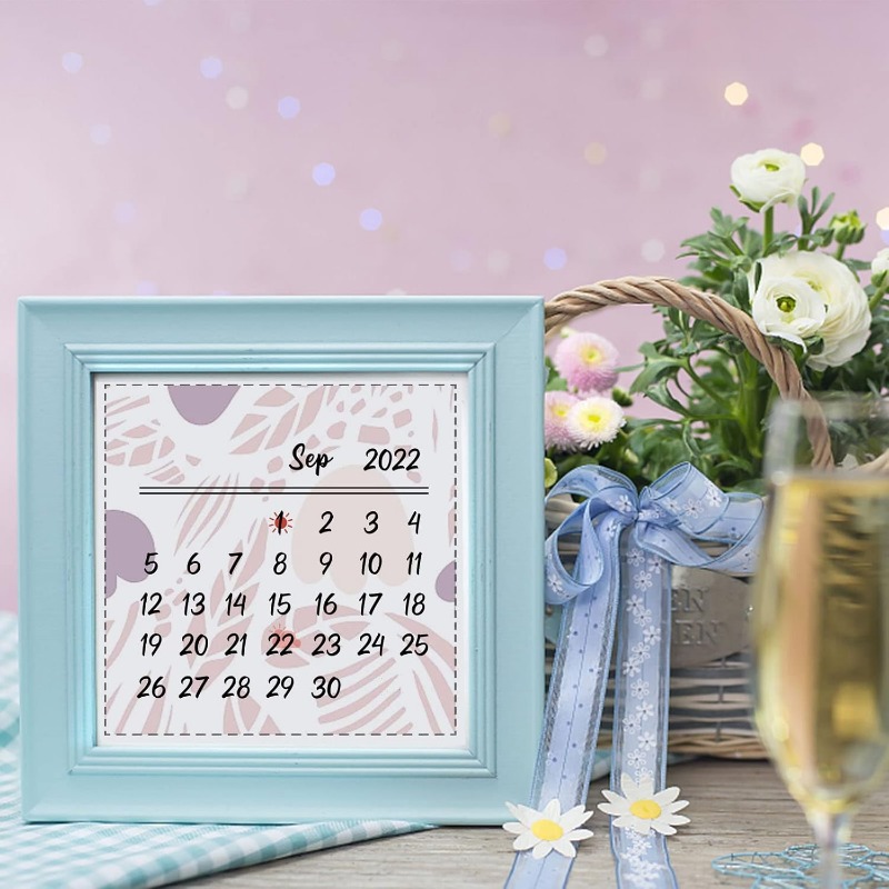 1PC 8.3x5.8in Calendar Clear S - Rubber Date Stamp avis et prix