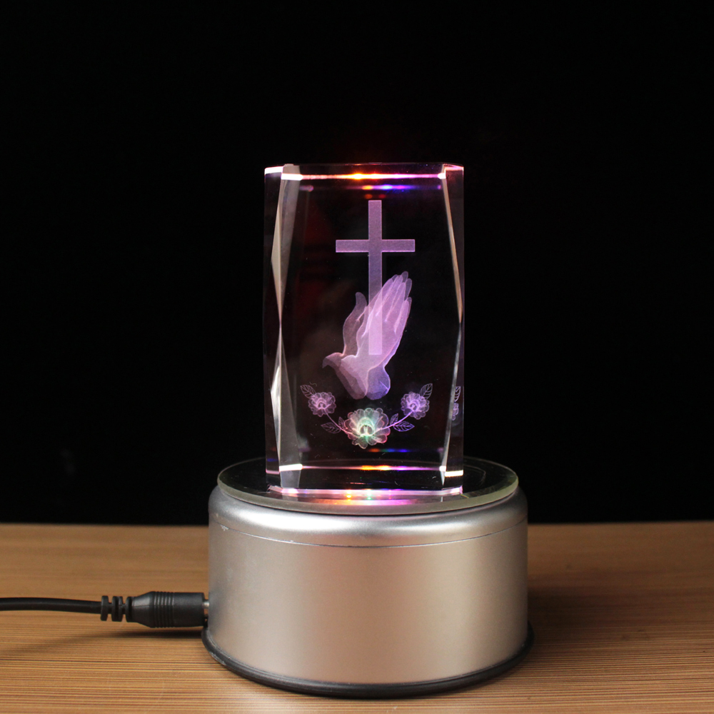 3D Laser Crystal Religious Cub - Paper Weight Crystal avis et prix