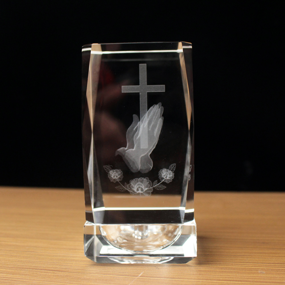 3D Laser Crystal Religious Cub - Paper Weight Crystal avis et prix