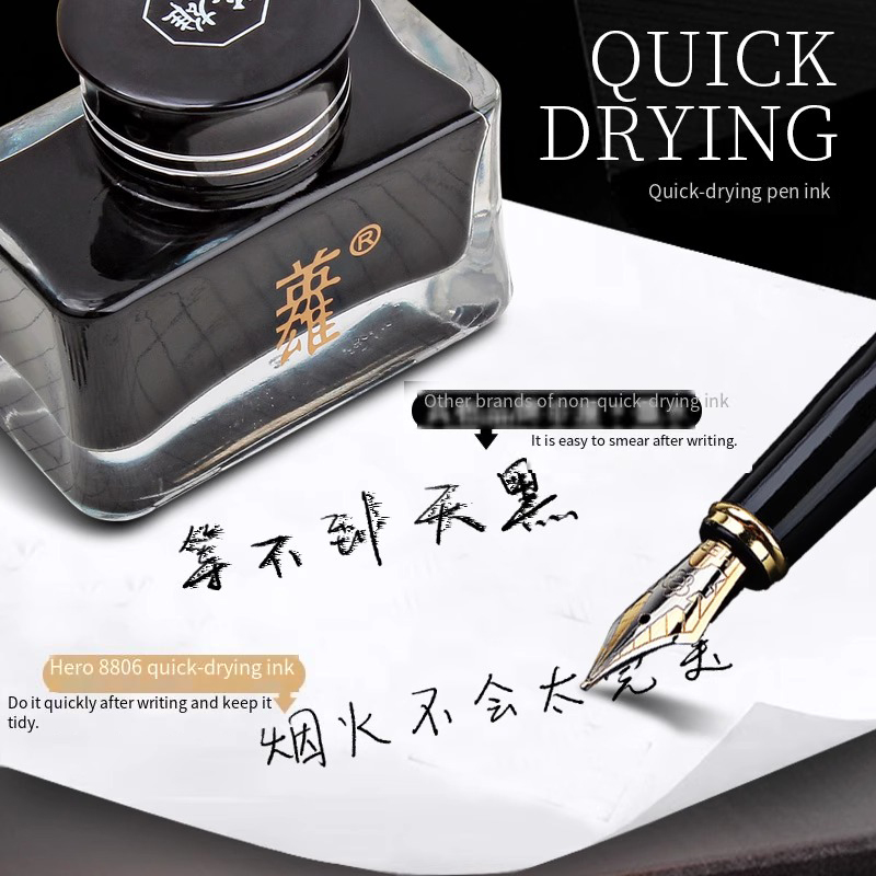 Hero 8806 Black Fountain Pen I - Fountain Pen Bottled Ink avis et prix