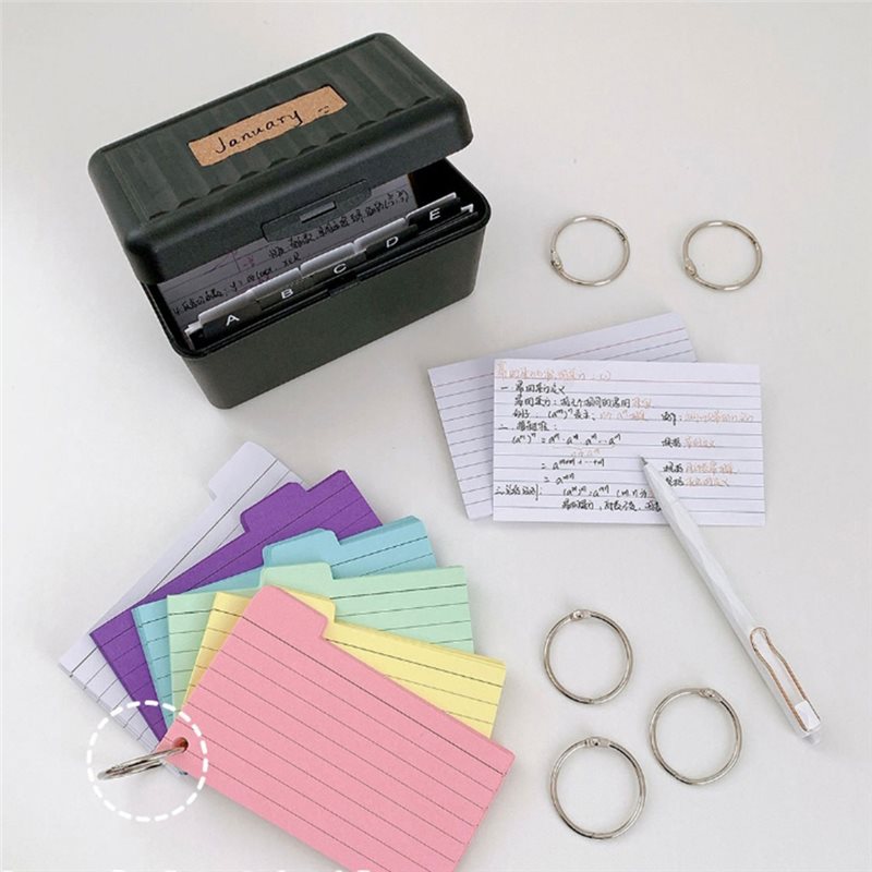 3X 5 Index Card Holder Box Wit - Card Index Box avis et prix