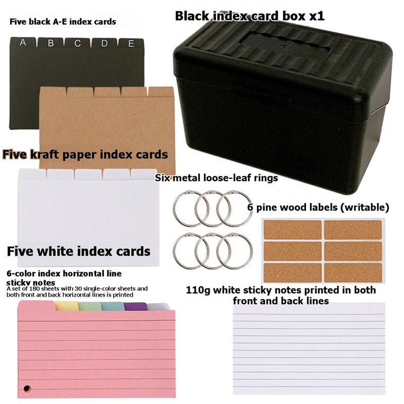 3X 5 Index Card Holder Box Wit - Card Index Box avis et prix